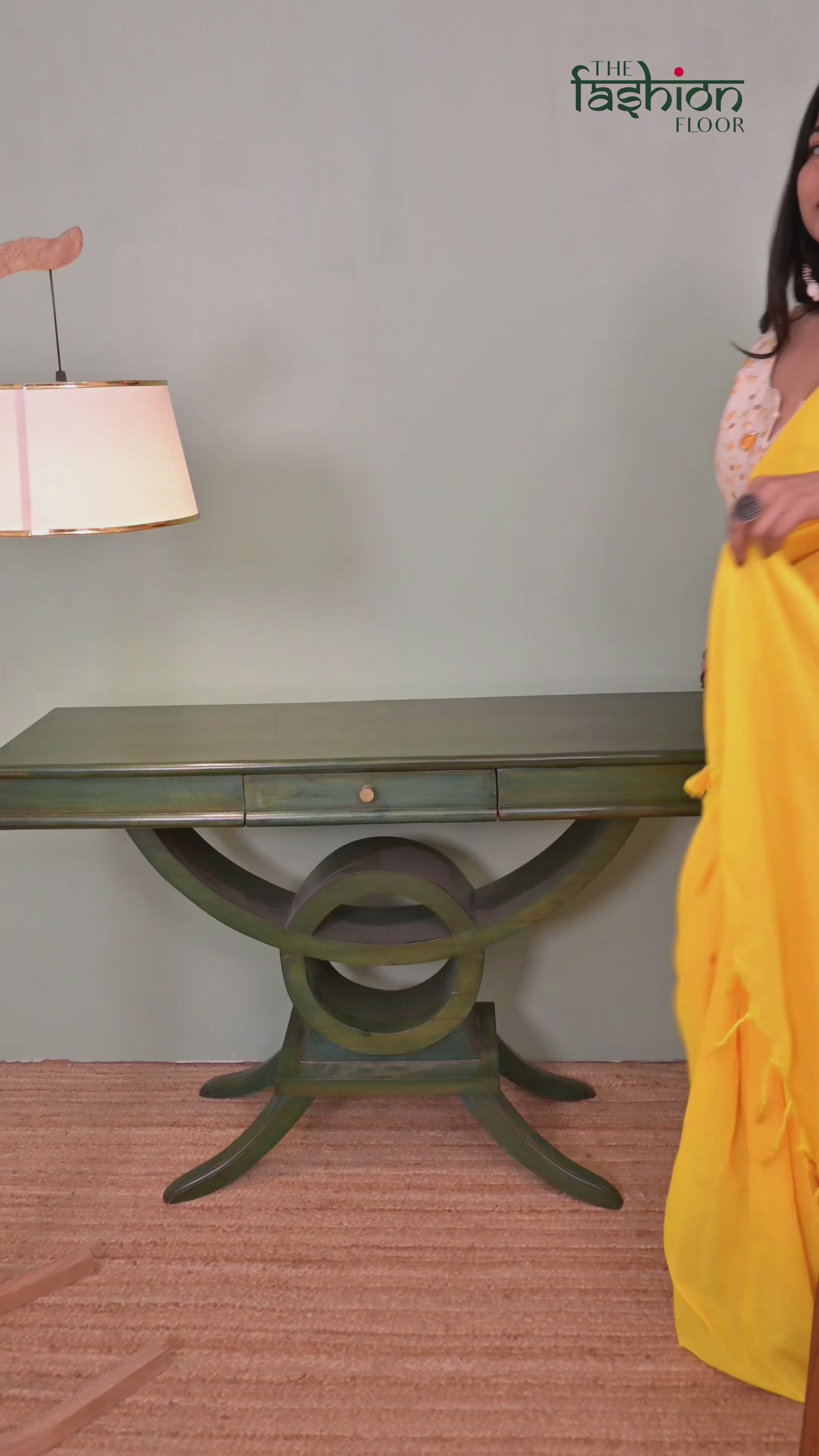 Sunshine Yellow Khadi Cotton Saree with Embroidered & Stitched Blouse